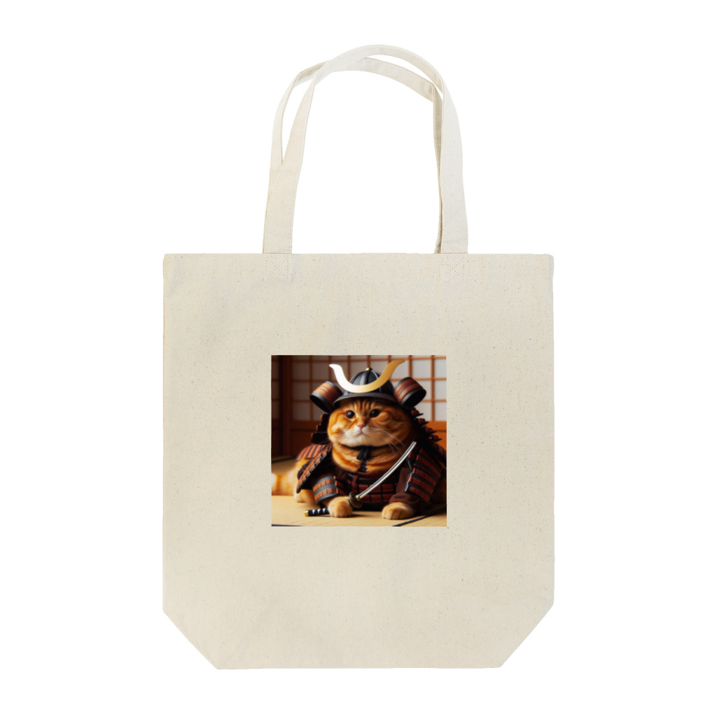 hypergoのねこねこ侍　SAMURAI cat Tote Bag