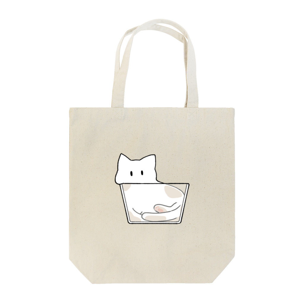 ふぅのねこは液体【白猫】 Tote Bag