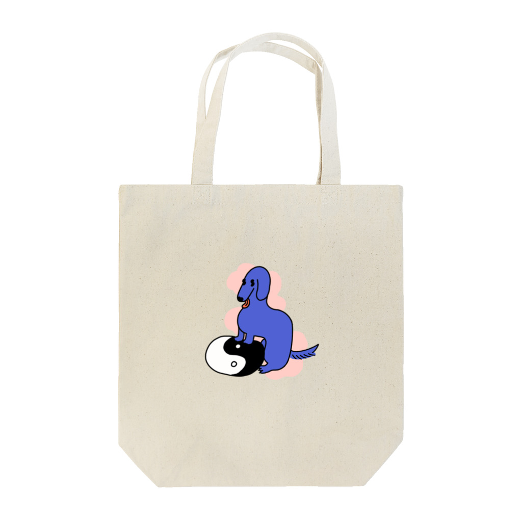 Ying Yang DOGのyinyang dog クッション Tote Bag