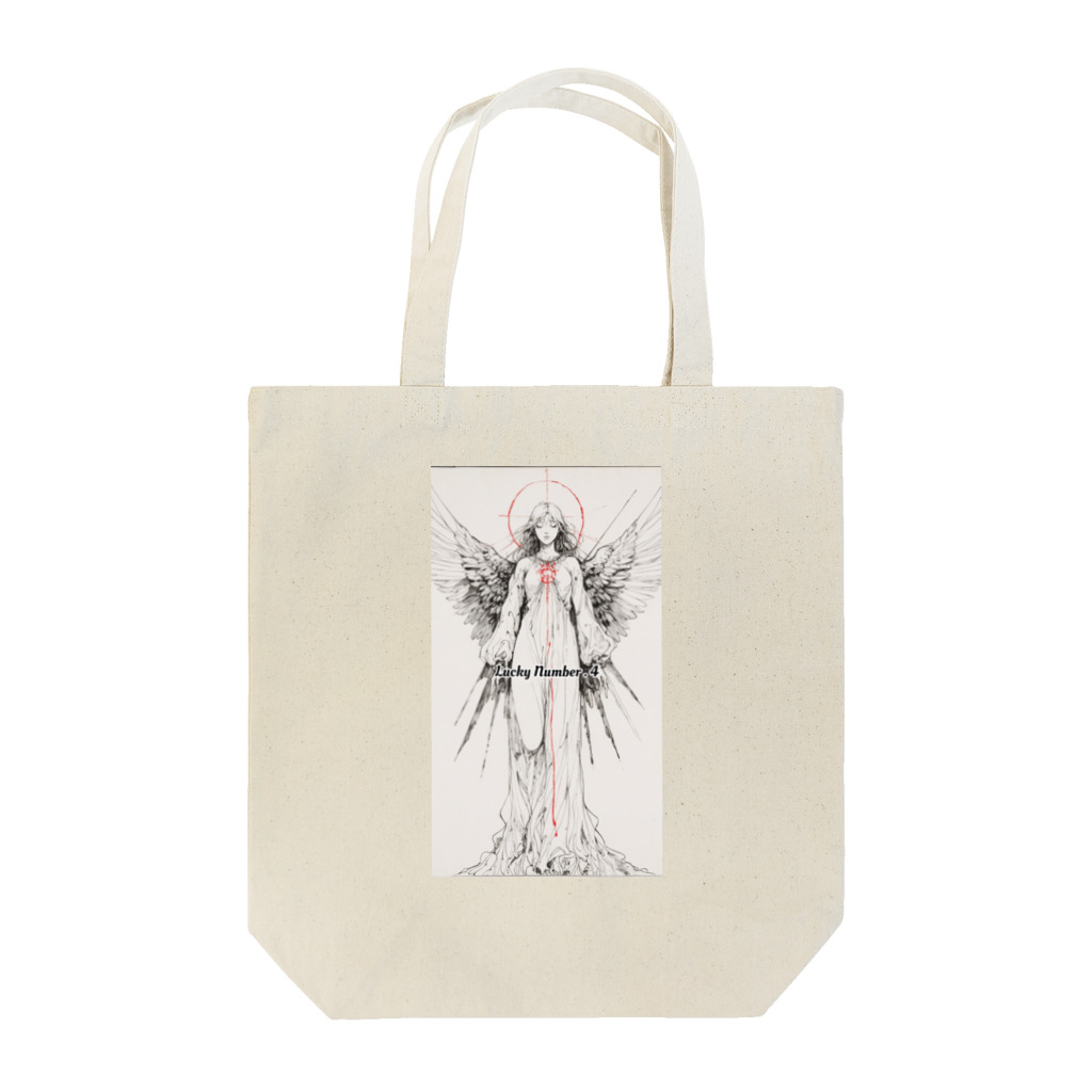 TS Lucky Number 2のLucky Number.4　幸運を呼ぶあなたのラッキーナンバー商品アイテムを手に入れよう！ Tote Bag