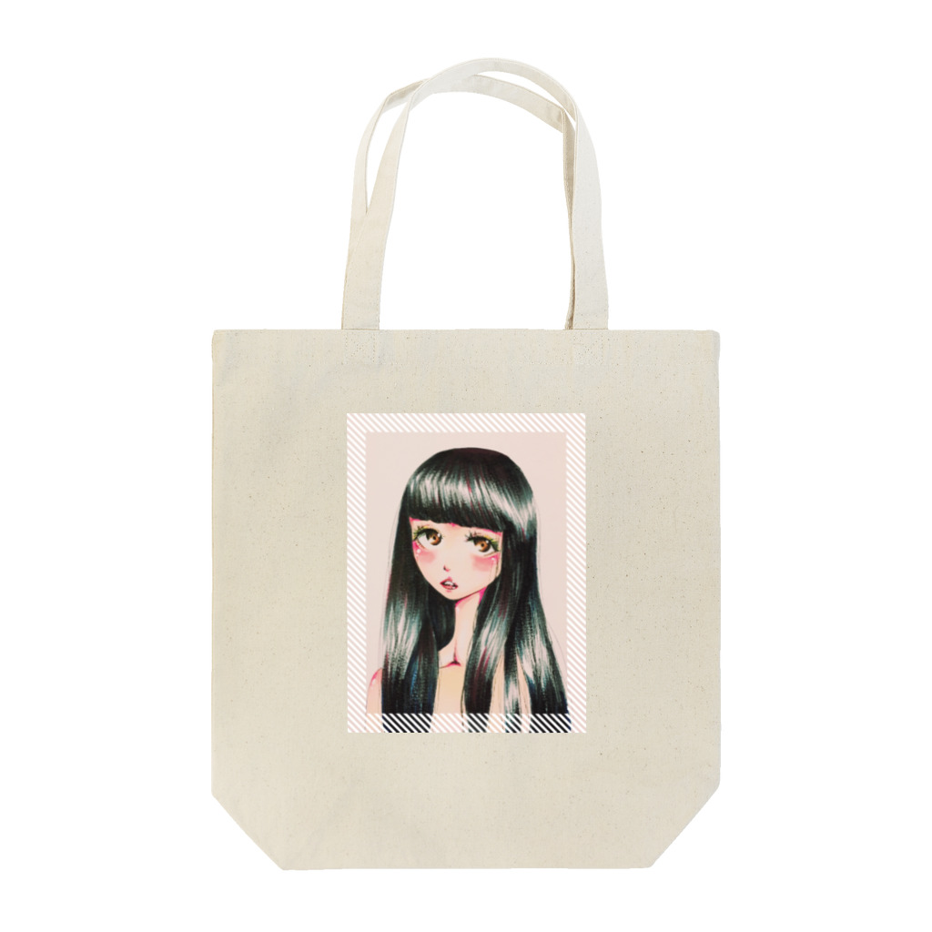 どりんどりんショップのクロカミパッツン Tote Bag