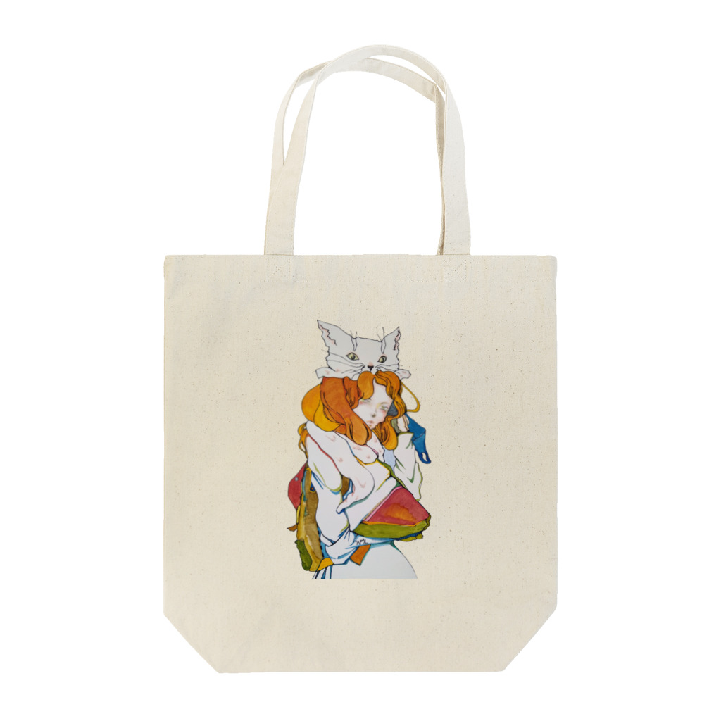 LsDF   -Lifestyle Design Factory-のチャリティー【ねこをかぶる·トラベル希望】 Tote Bag