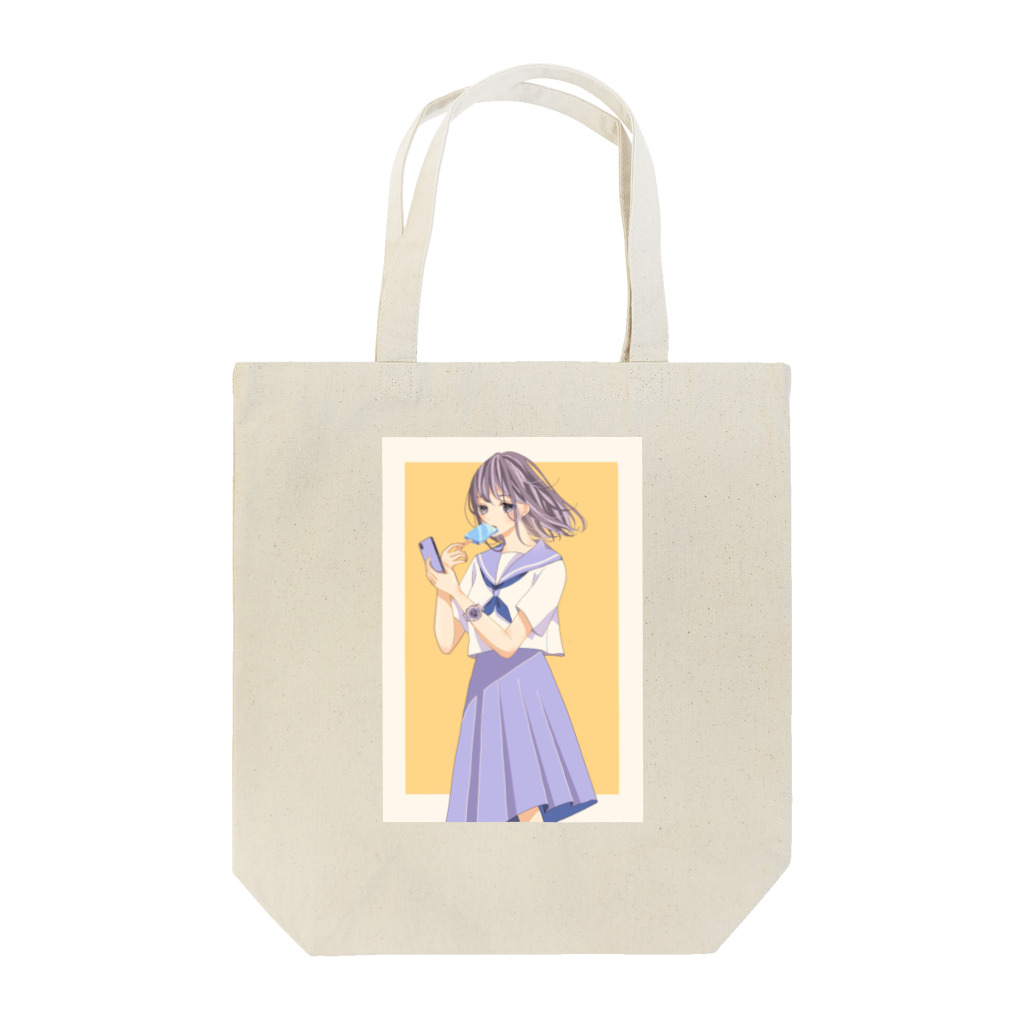 ꜀(.௰. ꜆)꜄もふもふ屋のbleu×summer Tote Bag