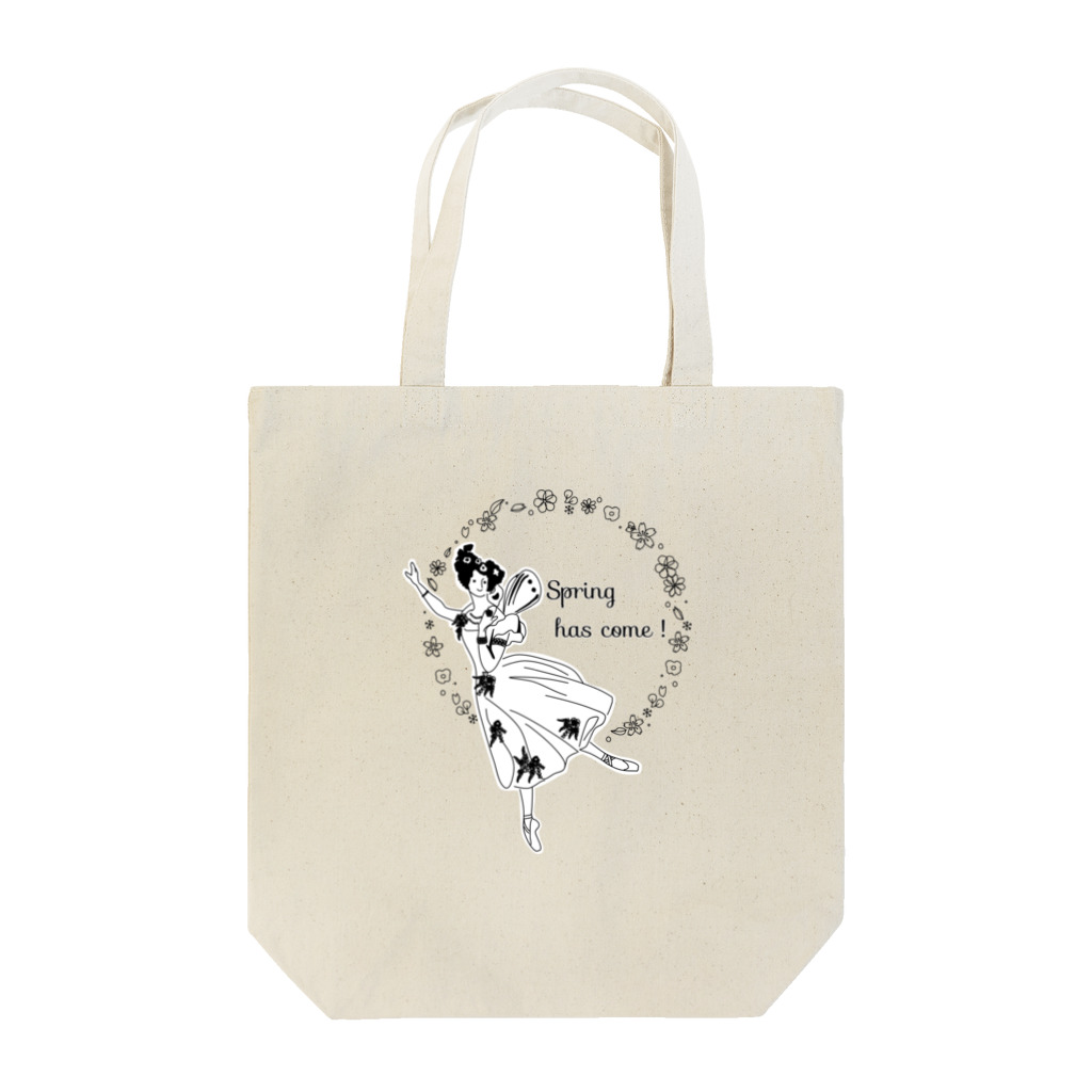 バレエシルエット ballet*pointe_pon*のレジェンドシリーズ【Spring has come!】 Tote Bag