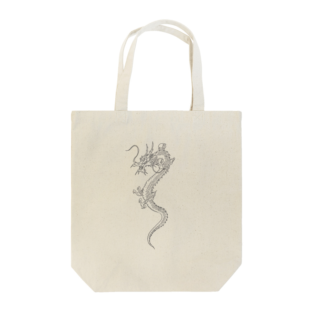 Skull-bankのH-dragon　和柄　龍 Tote Bag