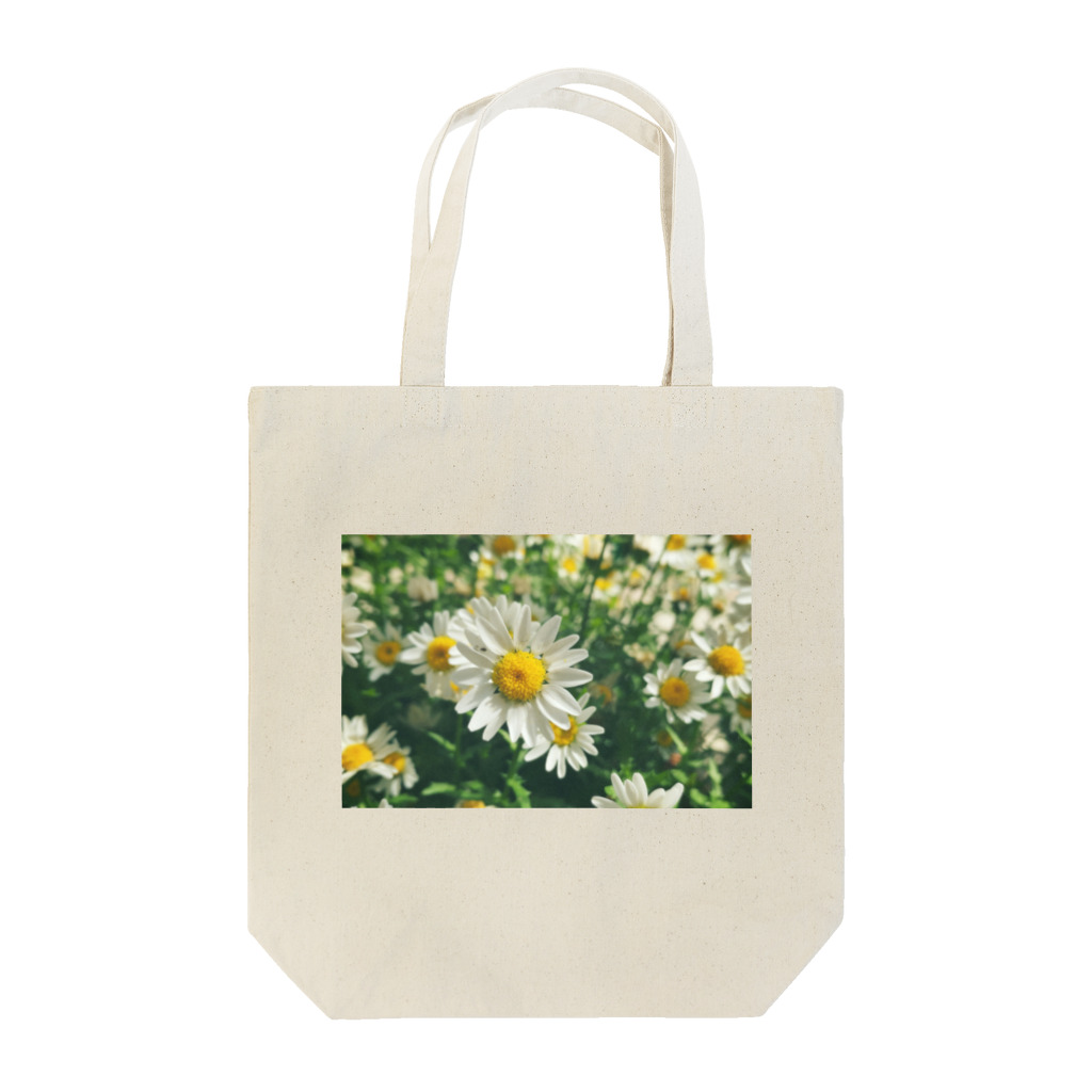 花畑写真館🌷の#1  白いお花 トートバッグ