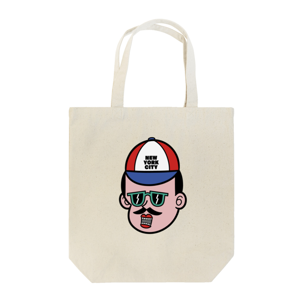 KOJI19 WORKSの大阪ヒゲおっさん Tote Bag