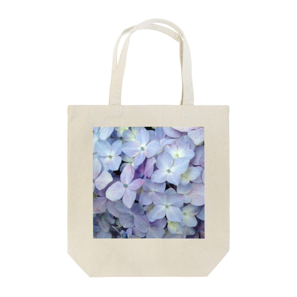 てづくりこうぼう まるしぇの紫陽花 青 Tote Bag