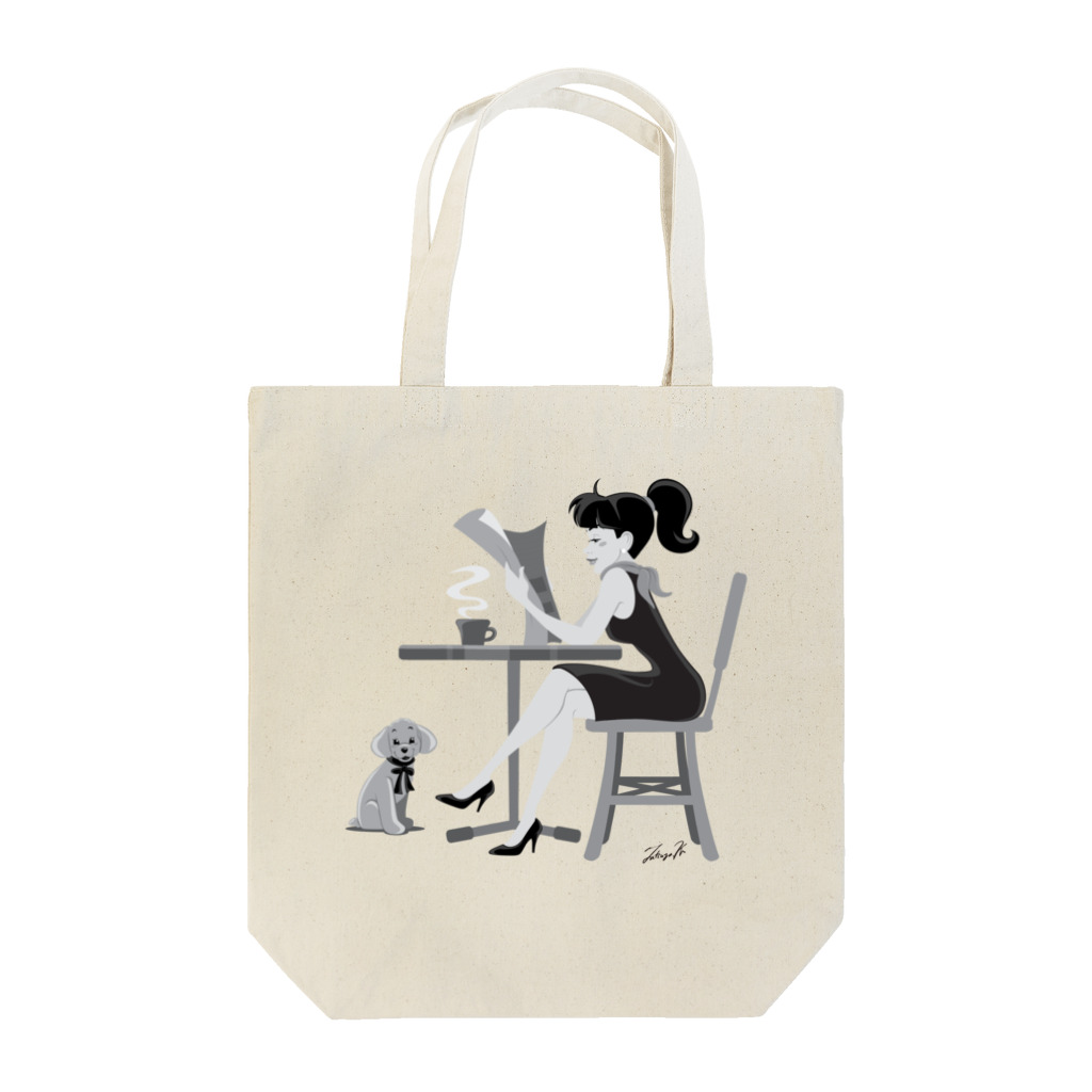 Tatsuya Artistの午後カフェ Tote Bag