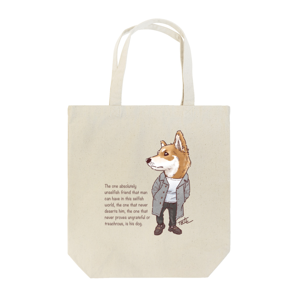 愛犬描処 プルーデンスのおしゃれシバ Tote Bag