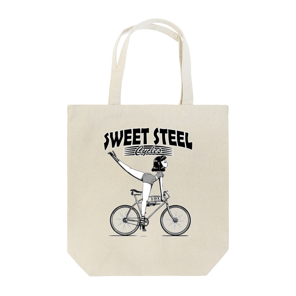 nidan-illustrationの"SWEET STEEL Cycles" #1 トートバッグ