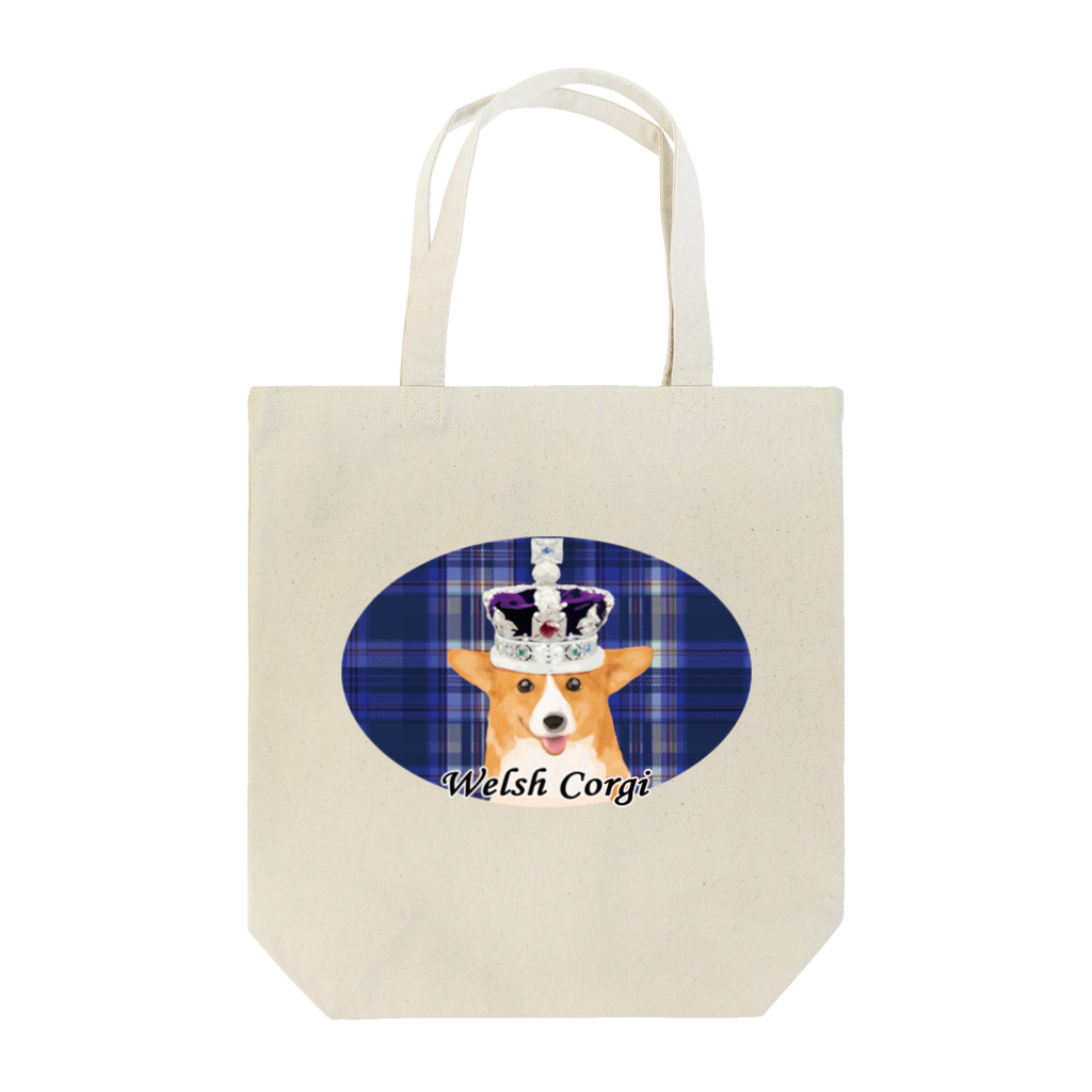 犬グッズの店しえるぶるーのロイヤルコーギー Tote Bag