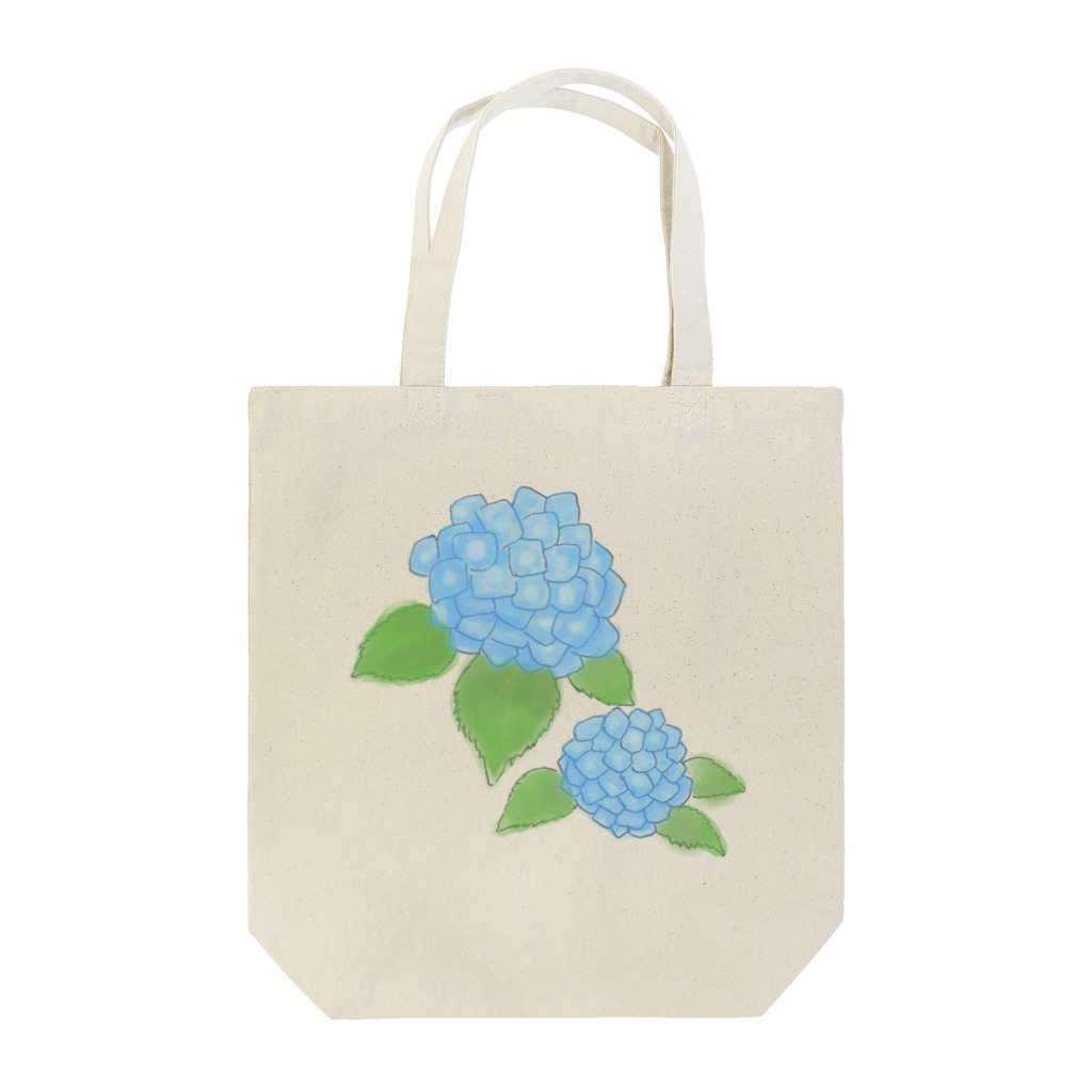 気ままに創作　よろず堂のあじさい　青 Tote Bag