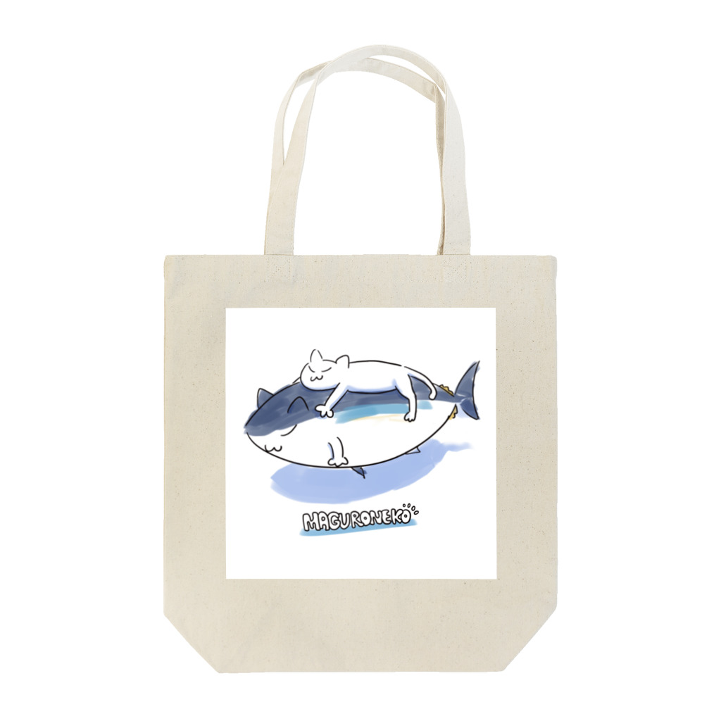 reibushaのまぐろねこ（ねこ付き） Tote Bag