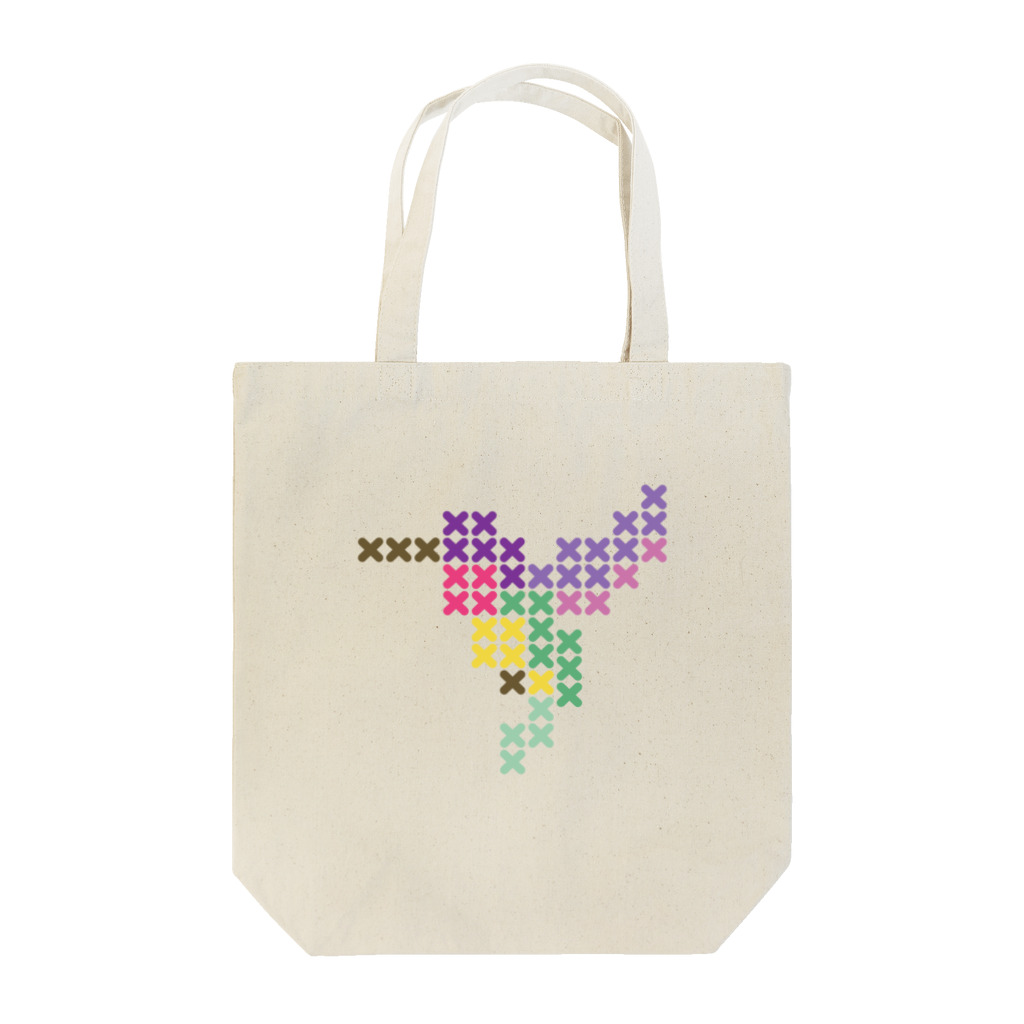 shisoppaのハミングバード-大  Cross-stitch Tote Bag