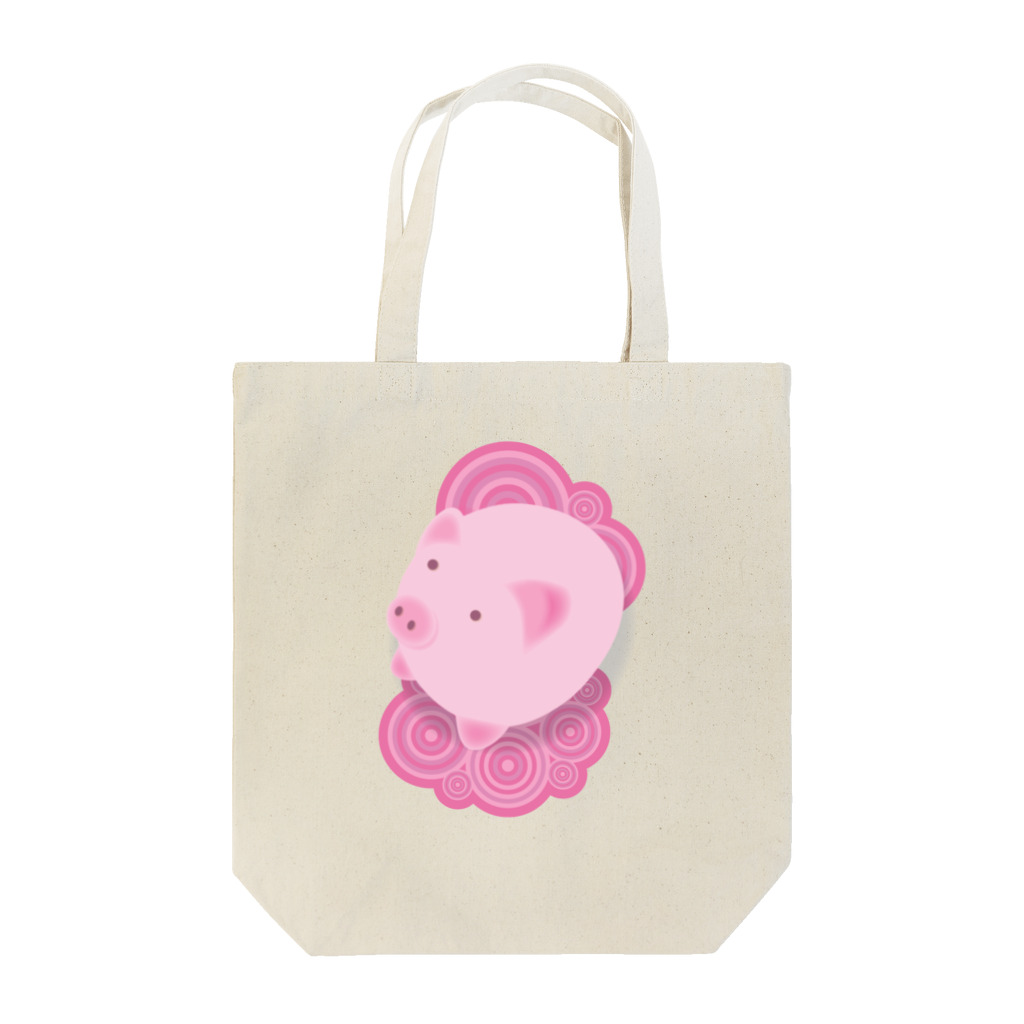 AURA_HYSTERICAのPinky_Pig Tote Bag