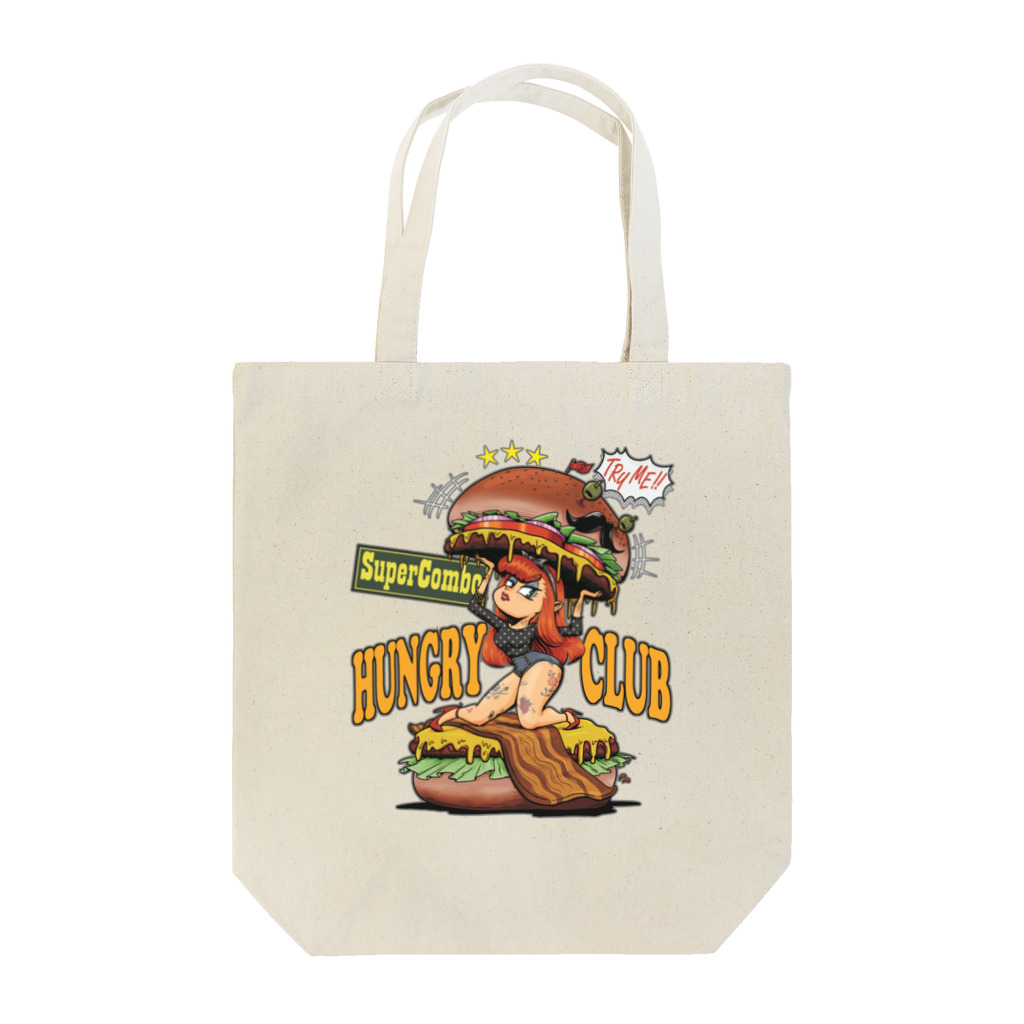 nidan-illustrationの"HUNGRY CLUB" Tote Bag