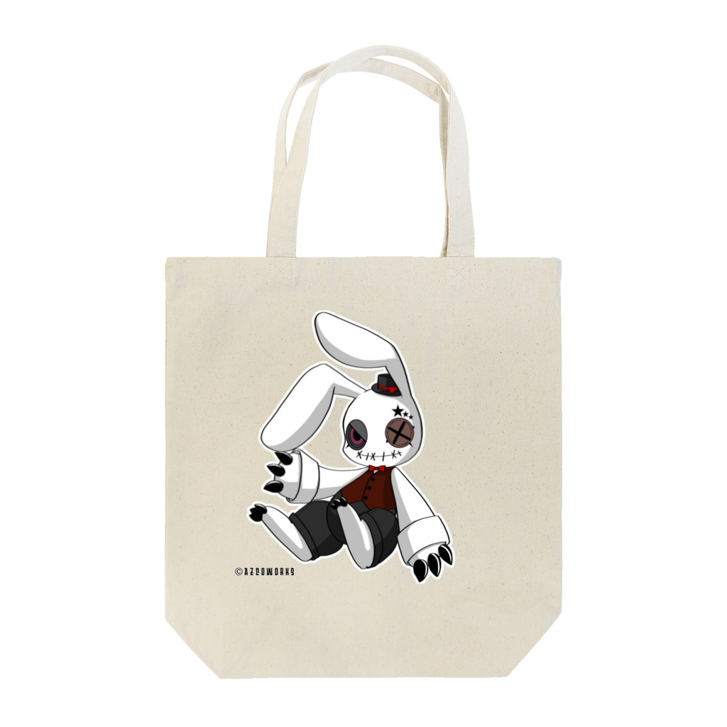 AZCo/AZCoWORKs suzuri店のRabbit × Rabbit トーマス Tote Bag