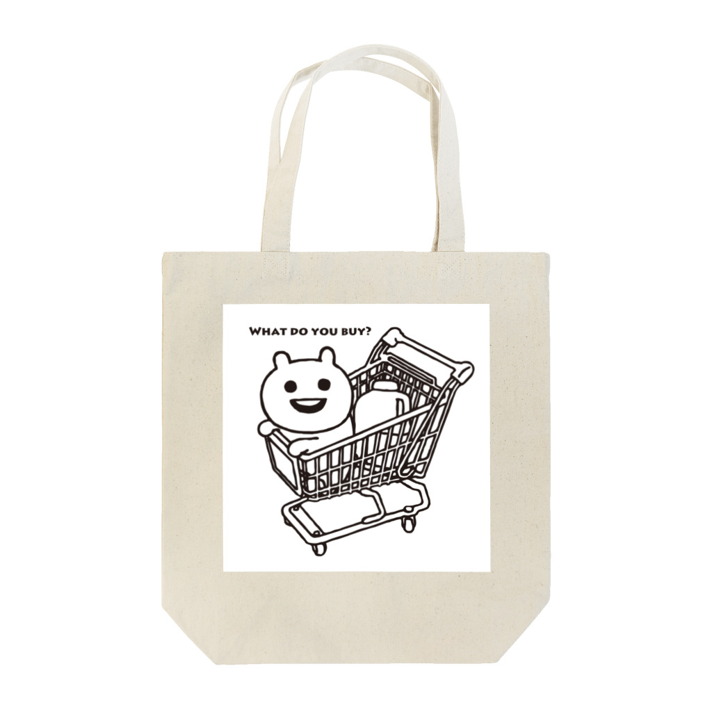 エナメルストア SUZURI店のカートに乗るマエバサン Tote Bag