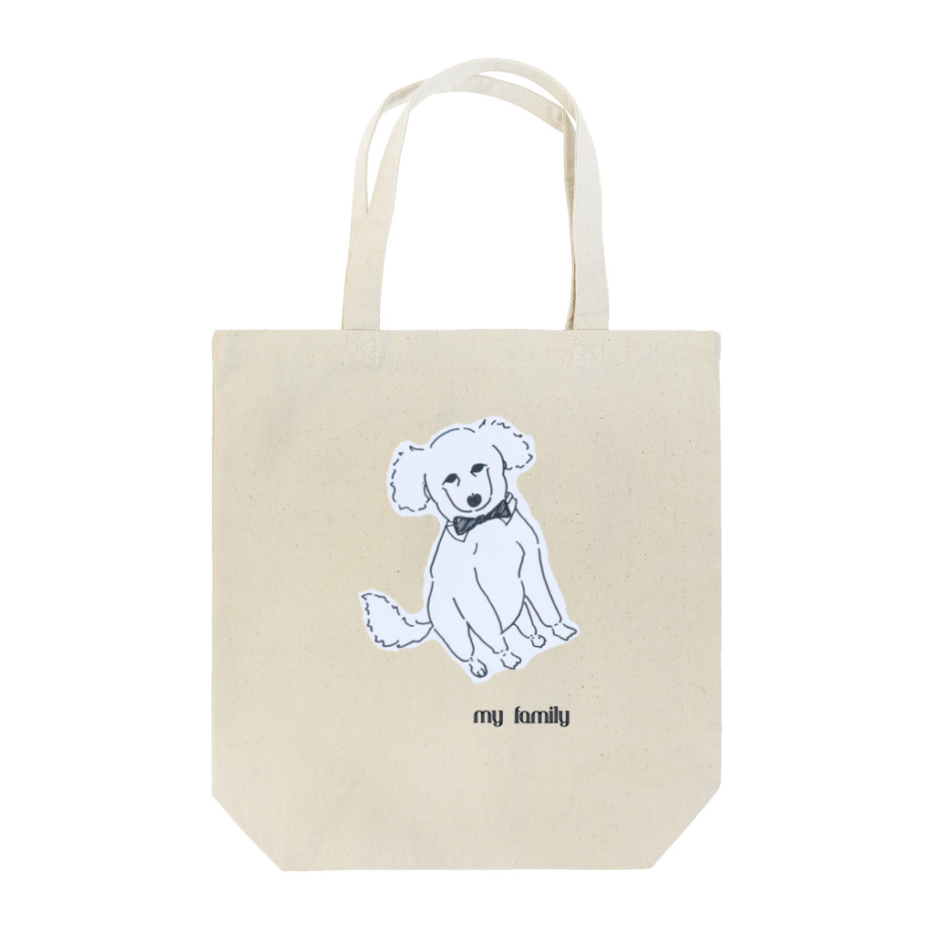 mihobabyのトイプードルはmy family! Tote Bag