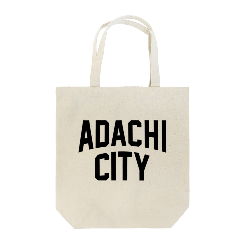 JIMOTO Wear Local Japanの足立区 ADACHI CITY ロゴブラック　 Tote Bag