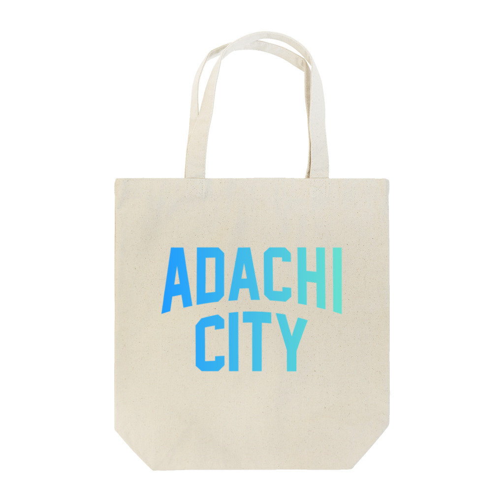 JIMOTOE Wear Local Japanの足立区 ADACHI CITY ロゴブルー Tote Bag