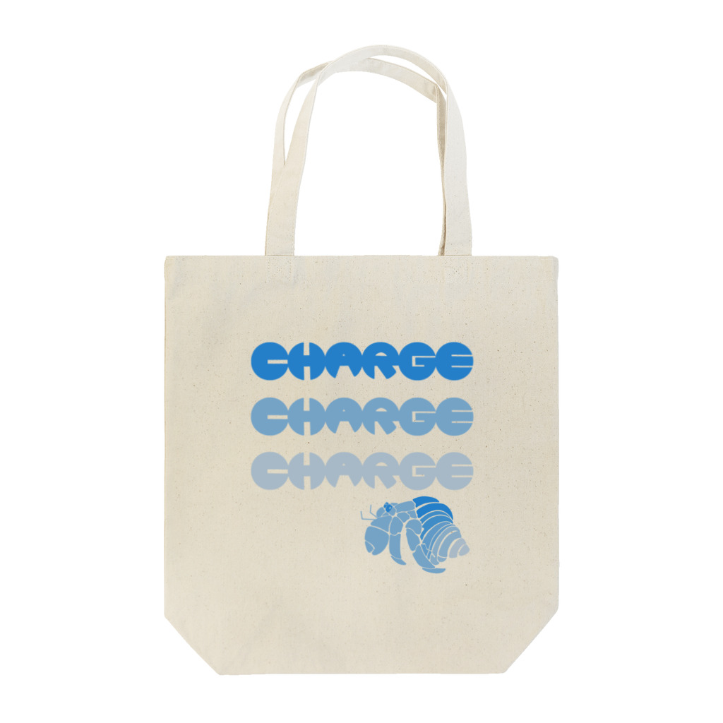 トウキョウピンノのオカヤドカリCHARGEブルー Tote Bag