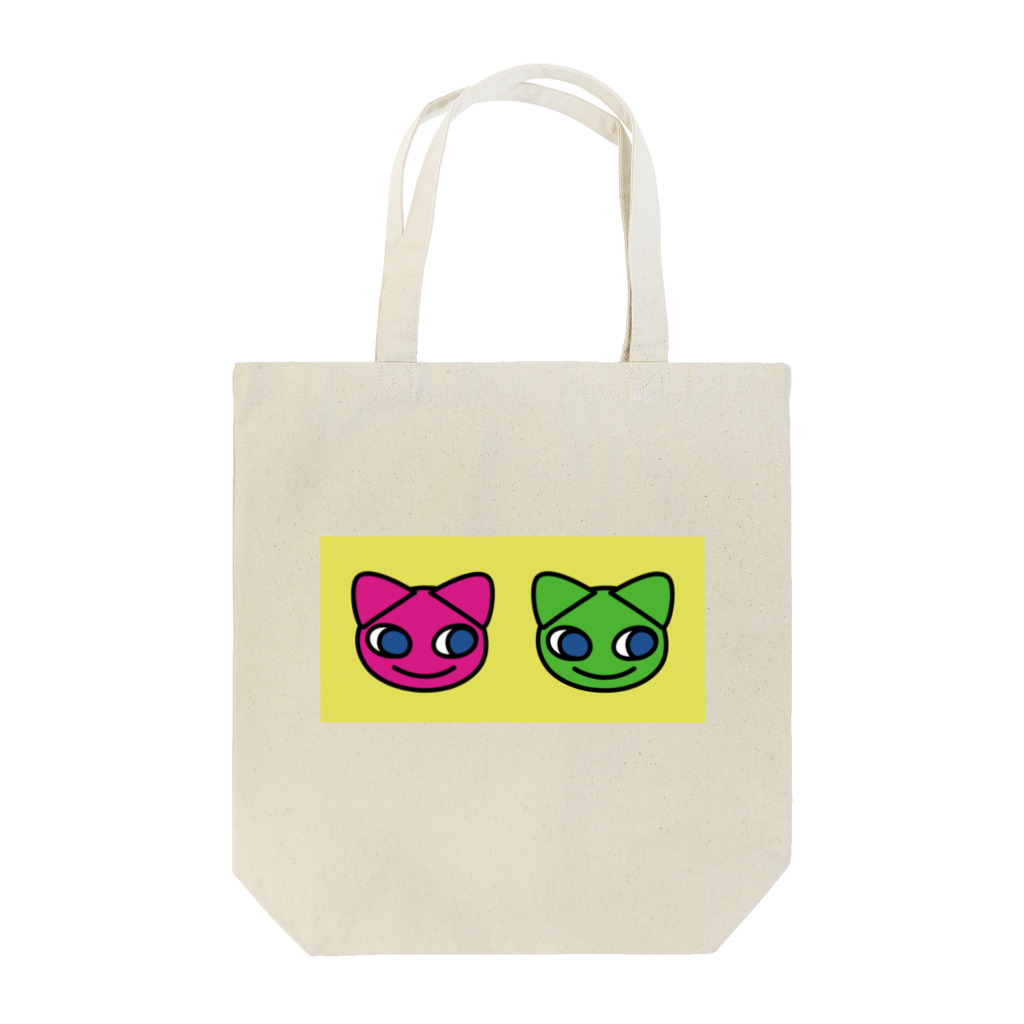 グレープフルーツちゃんのTwoCats_YELLOW Tote Bag