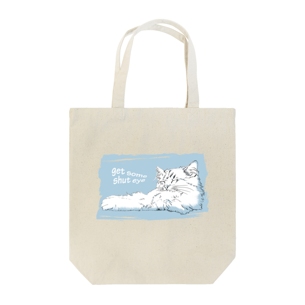 夜飯屋のトモの寝る猫 Tote Bag