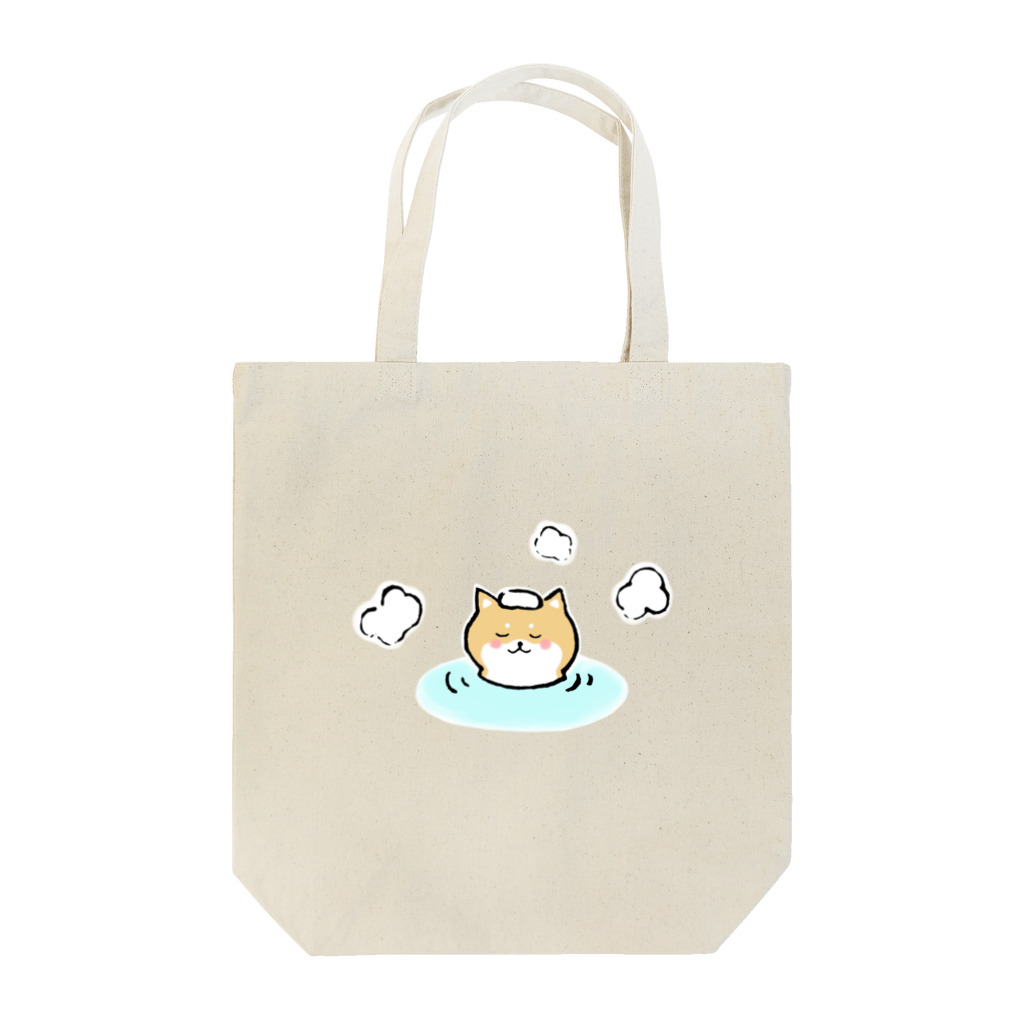 温泉グッズ@ブーさんとキリンの生活のいぬ温泉 Tote Bag