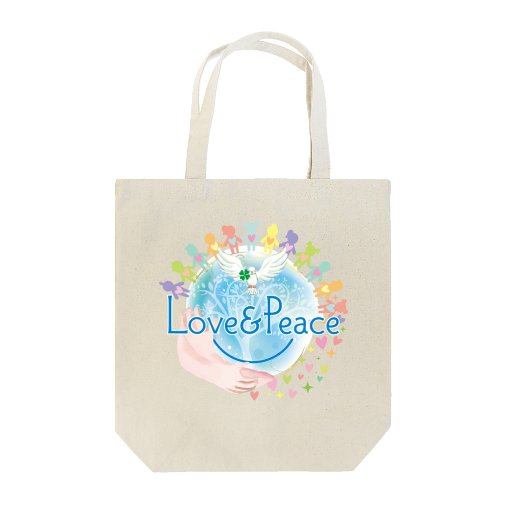 Love＆PeaceのLove＆Peaceキッズ用ロゴ トートバッグ