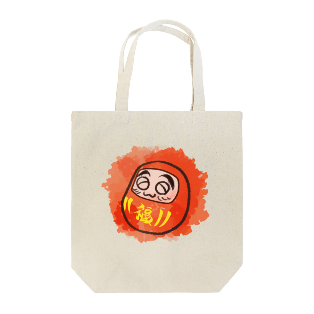 ぽかぽか屋のニコニコのダルマちゃん Tote Bag