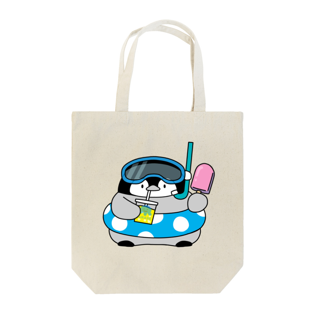 ちょこぺんのSUMMER ペンちゃん　青 Tote Bag