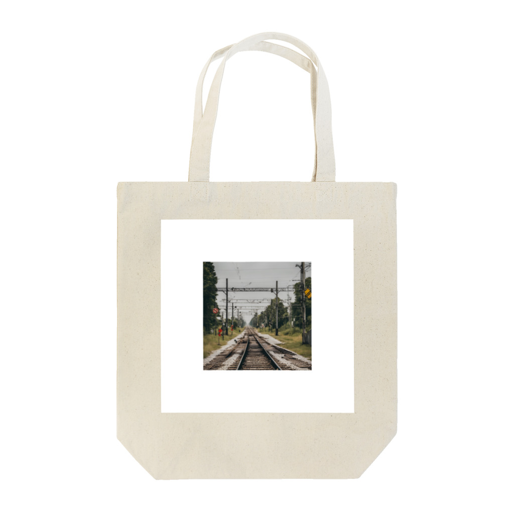 atoyuki_SHOPの鉄道レールデザイン Tote Bag