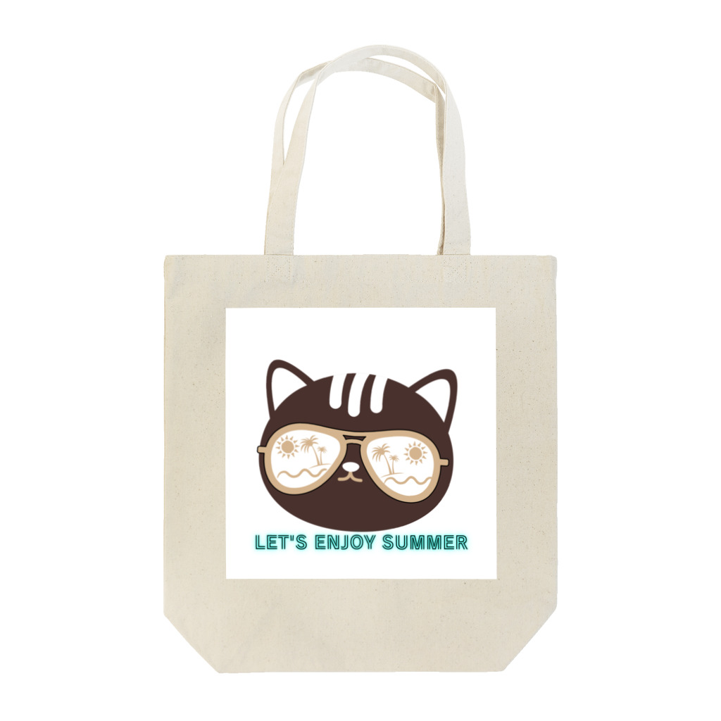 AoBa create【あおくり】のエンジョイキャット Tote Bag