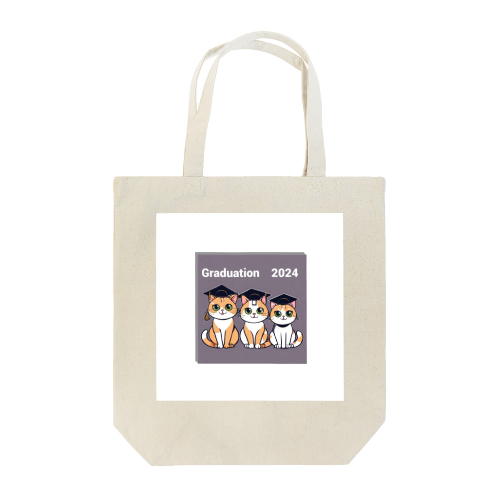 Tomo_Bluebellの猫　卒業　2024　卒業旅行 Tote Bag