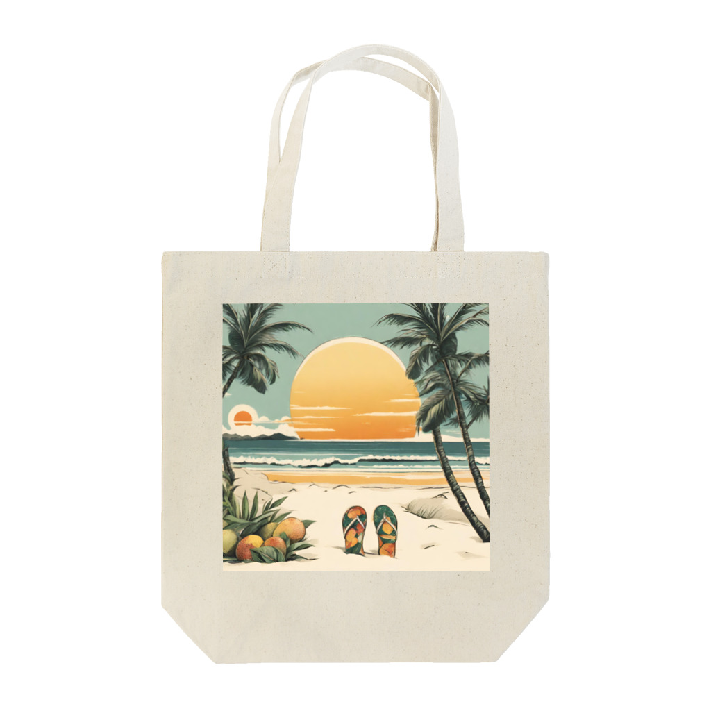 甘いマンゴーの甘い爽やかなマンゴーのイラストグッズ Tote Bag