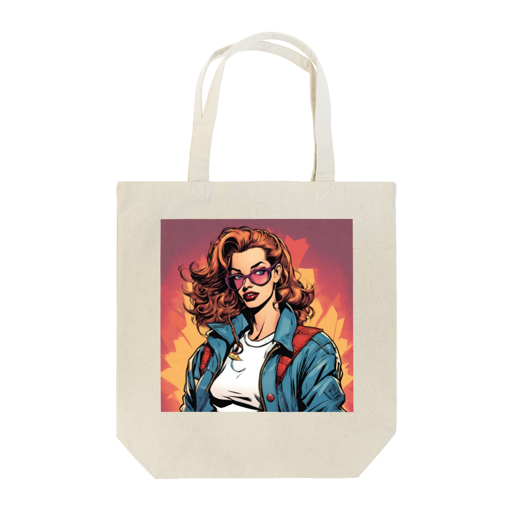 American Comic StyleのAmerican Comic 90’s Woman Tote Bag