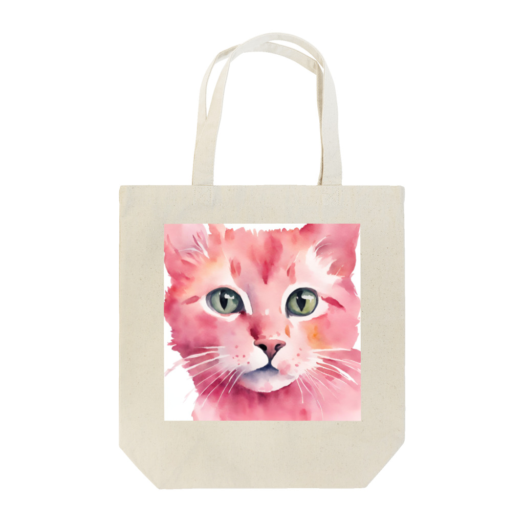 キャツアイのピンクの猫ちゃんやで Tote Bag