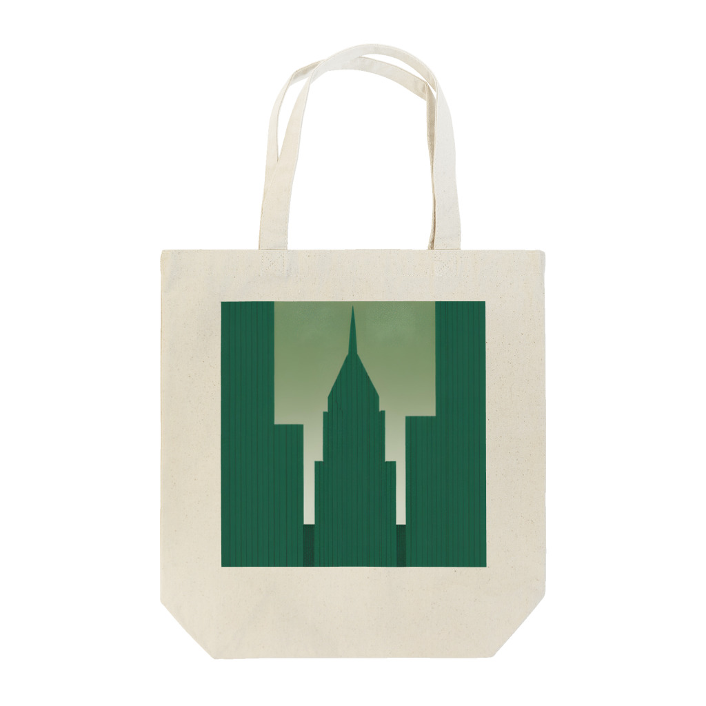 ASUTOMIのビルグッズ濃い緑色 Tote Bag