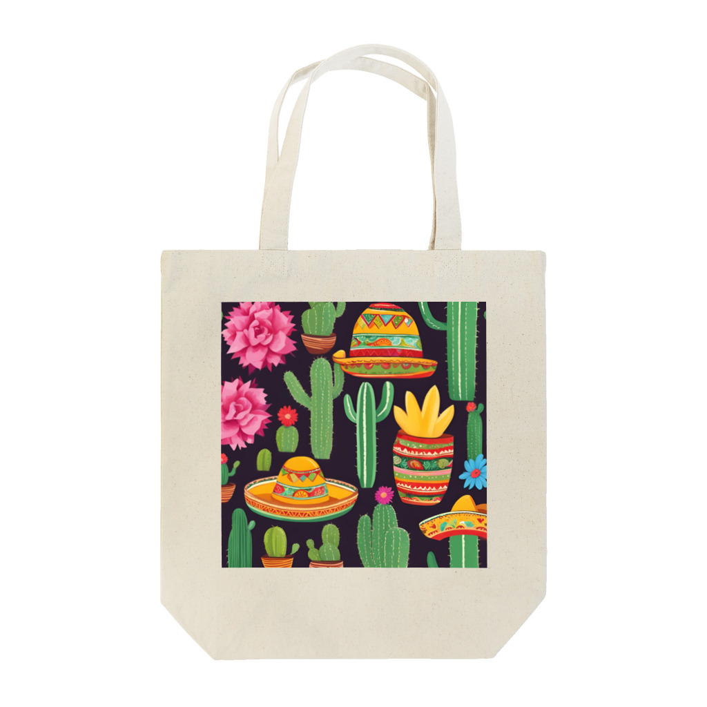 HOSHI-TANEKO🌠の🌵サボテンとソンブレロ👒✨ Tote Bag