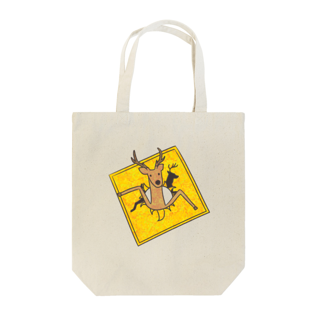 penpenlaboの動物注意シカ Tote Bag