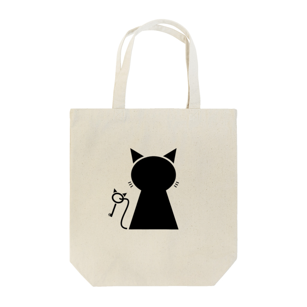 無水屋の鍵穴っぽい猫 (黒猫) Tote Bag