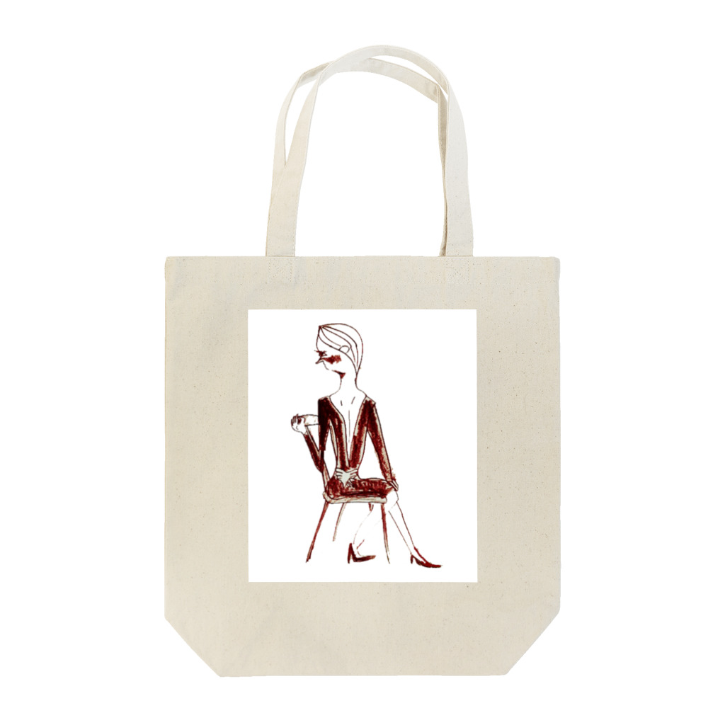 Life is a circus🎪のsit down woman. Tote Bag