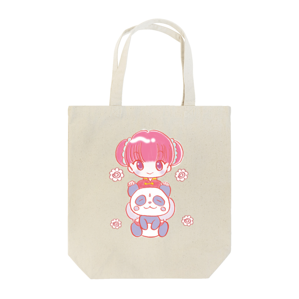 おむふみ屋のふぁんしぃ〜（チャイナガールとパンダ） Tote Bag