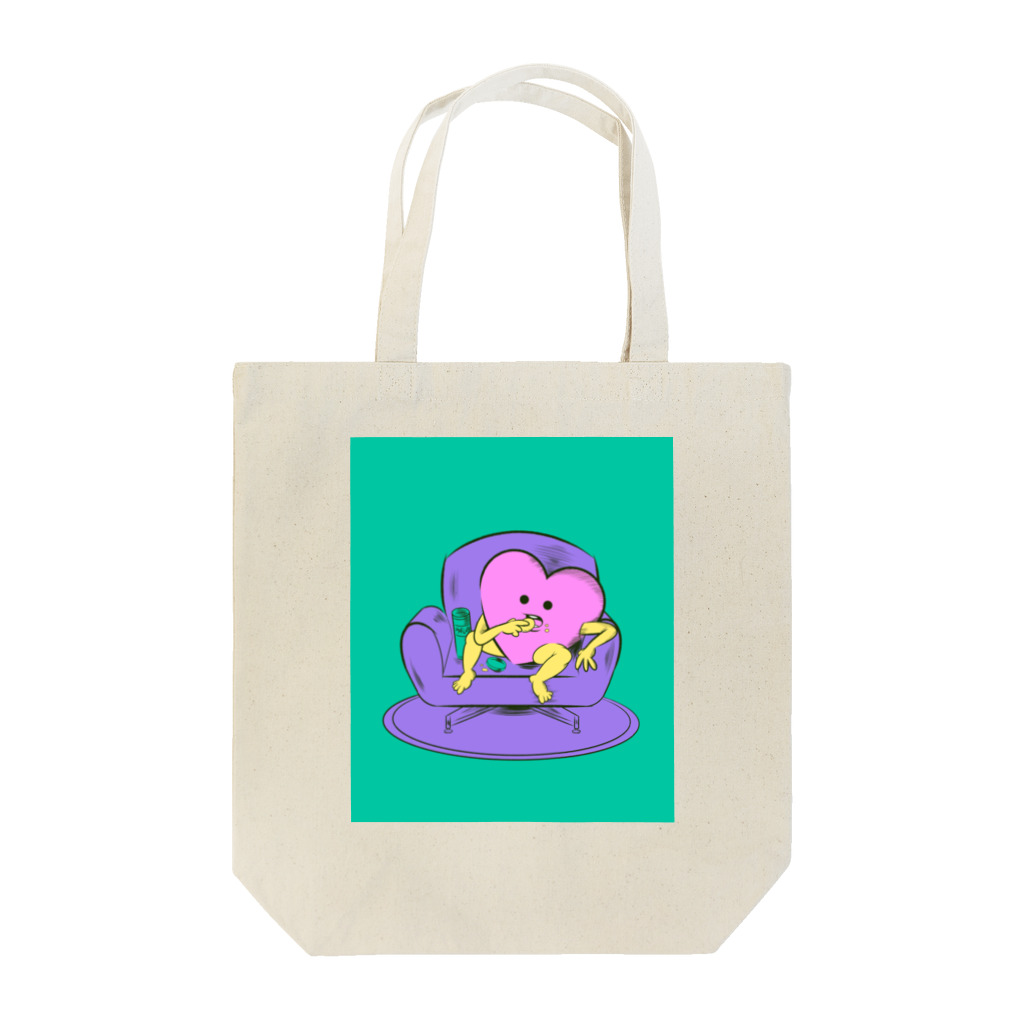 🤡 karin korin room 🎪のポテチを貪る虚無ハートちゃん【背景あり】 Tote Bag