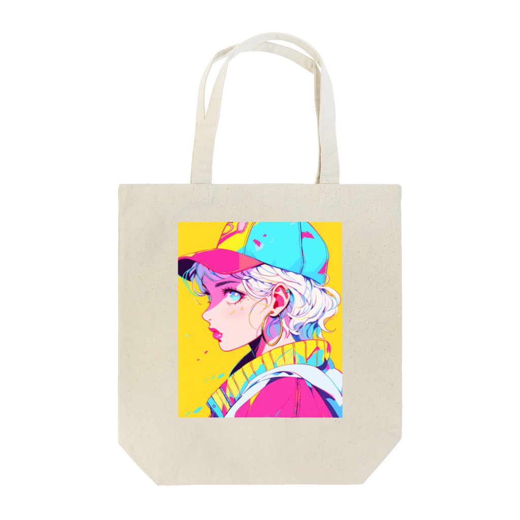 むにヱるのCool Pop AI Girl 01 Tote Bag