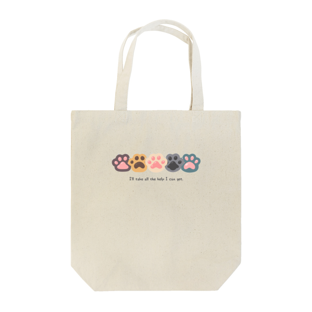 ＠meiliecat🐈original goodsの猫の手も借りたい😹I’ll take all the help I can get. Tote Bag