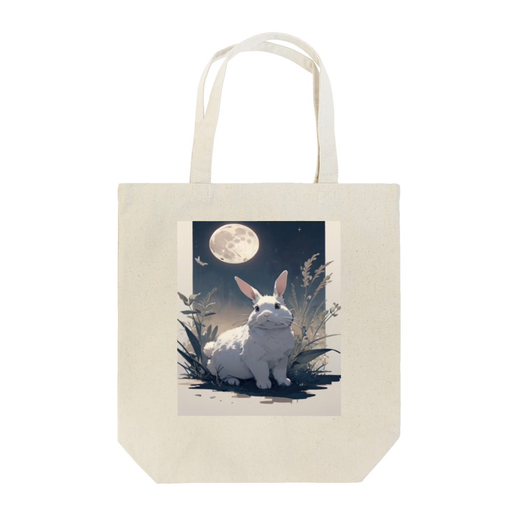 chisenの秋月のウサギ Tote Bag