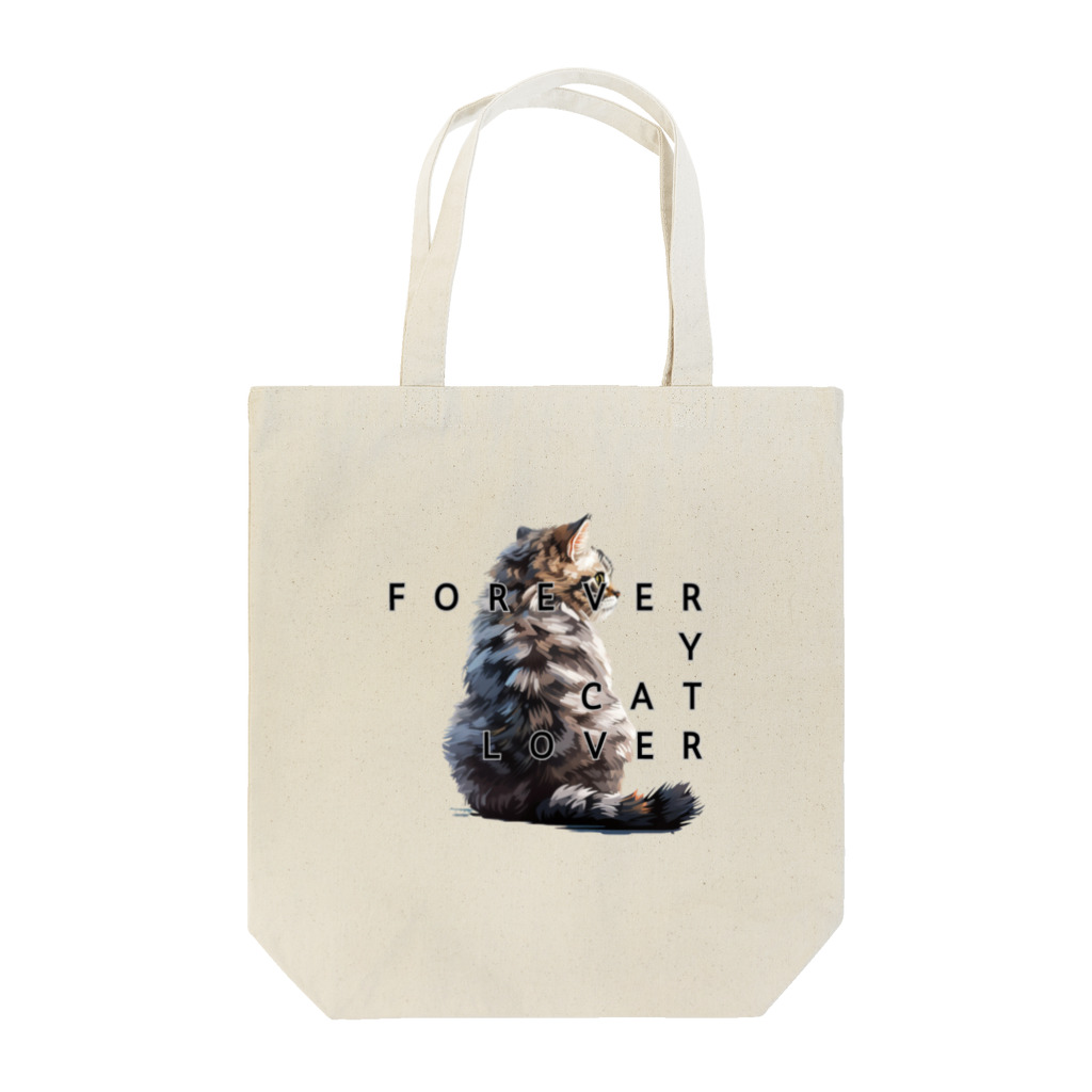 chubby the catのforever y cat lover01 Tote Bag